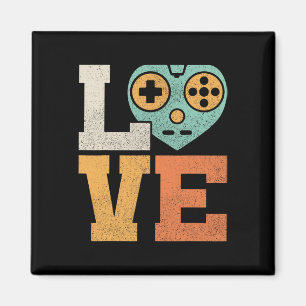 Love Outfit Vintage Video Game Costume Retro Gamin Magnet