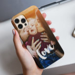 "Love" Overlay Photo<br><div class="desc">Carry your most especial moments with you everywhere with this contemporary monogram and personalised photo design. Heartlocked.</div>