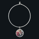 "Love" Overlay Photo Bangle Bracelet<br><div class="desc">Elegant and simple personalised photo design perfect for mother's day,  as a wedding or anniversary gift,  graduation gift,  etc.</div>