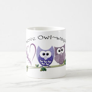 Love Owl~ways, cute Owls art gifts Coffee Mug