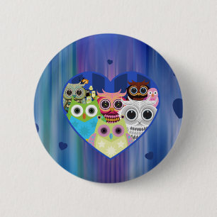 Love Owls 6 Cm Round Badge