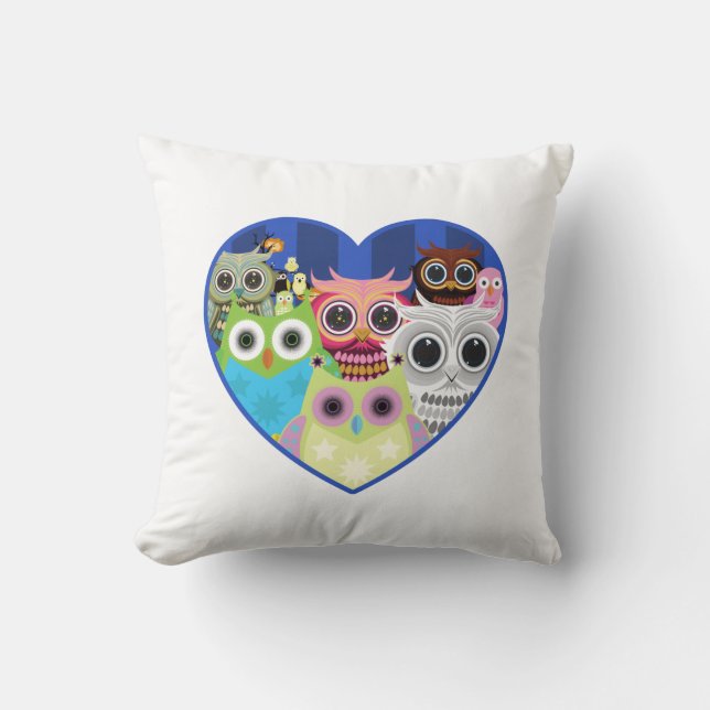 Love Owls  Cushion (Front)