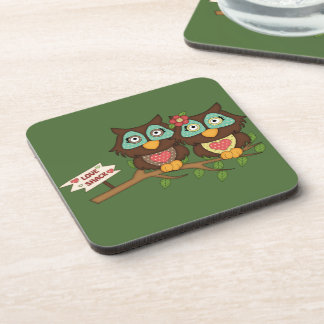 Love Owls design Gifts Coaster