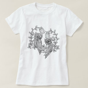 Love Owls in Bloom T-Shirt