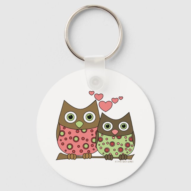 Love Owls Key Ring (Front)