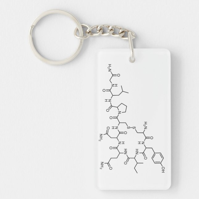 love oxytocin chemical formula chemistry element s key ring (Front)