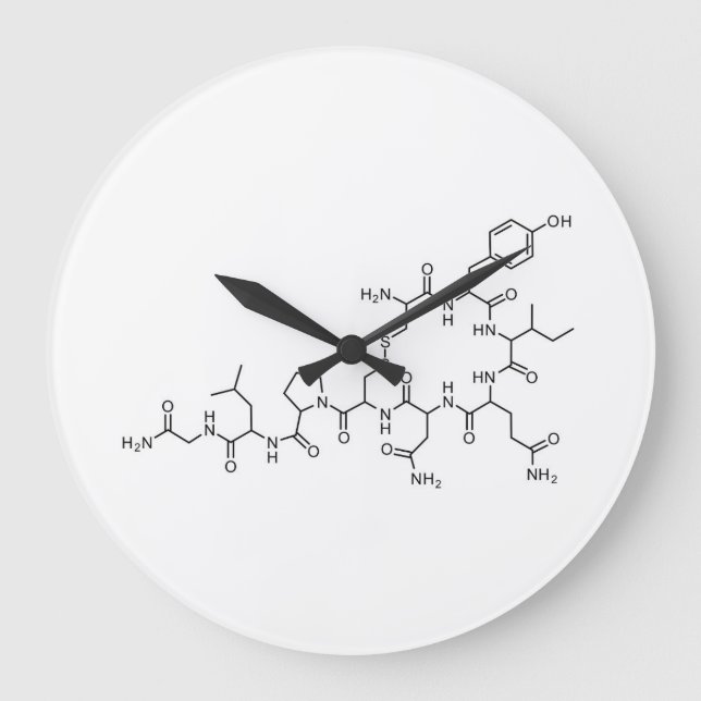 love oxytocin chemical formula chemistry element s large clock (Front)