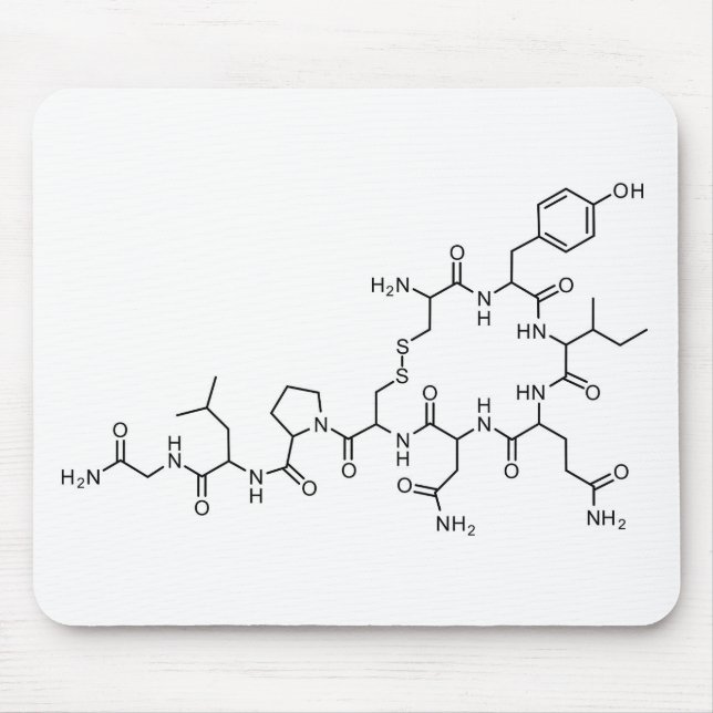 love oxytocin chemical formula chemistry element s mouse mat (Front)