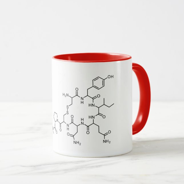 love oxytocin chemical formula chemistry element s mug (Front Right)