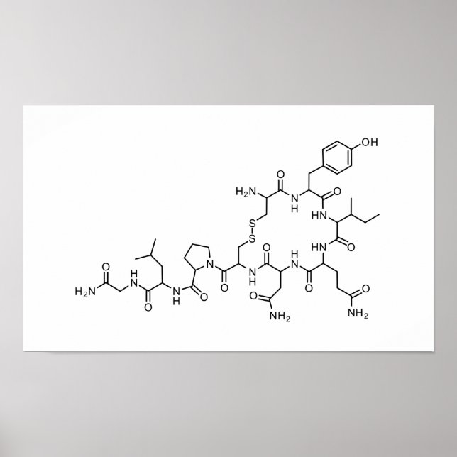 love oxytocin chemical formula chemistry element s poster (Front)