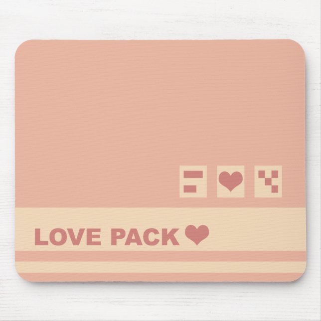 Love Pack Box Mouse Mat (Front)
