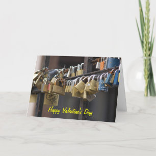 Love Padlocks, Prague Holiday Card