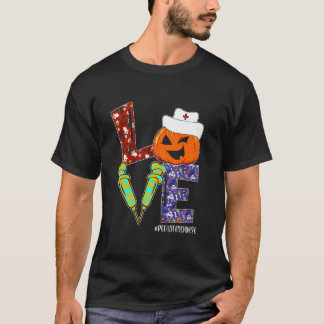 Love Paediatrics Nurse Life Nurse Halloween Scary T-Shirt
