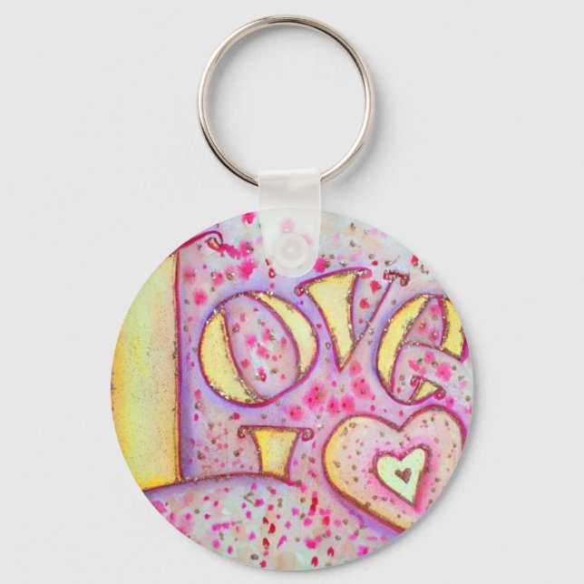Love Painting Key Ring (Front)