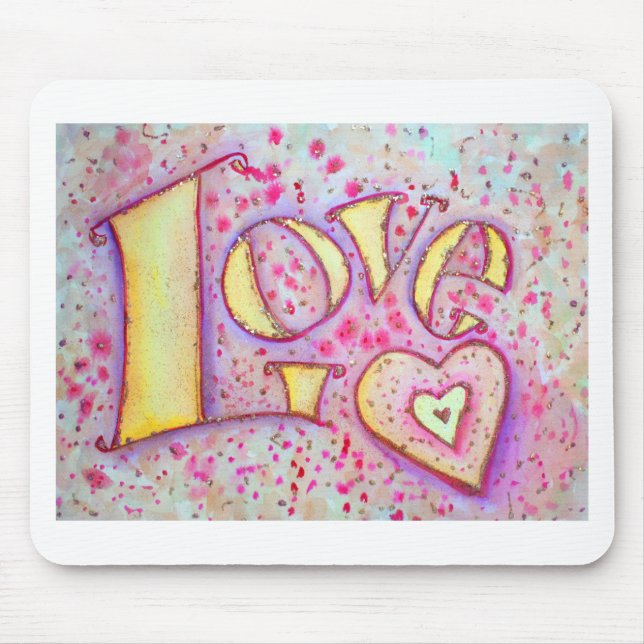 Love Painting Mouse Mat (Front)