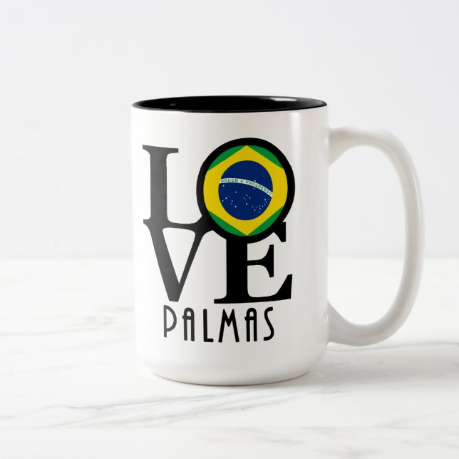 LOVE Palmas 15oz Two-Tone Coffee Mug (Right)