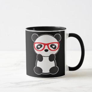 Love Panda Bear Mug - Leon The Panda Bear in Love