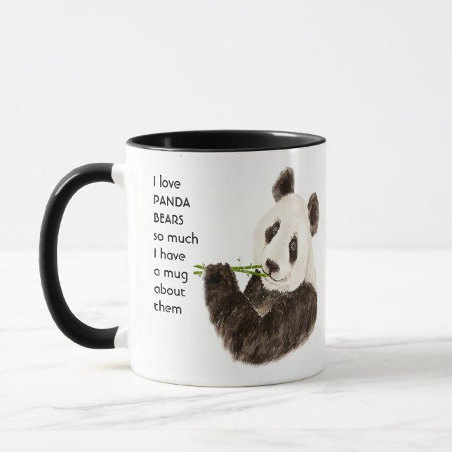 Love Panda Bears so much I  So Much Fun Quote Mug (Left)
