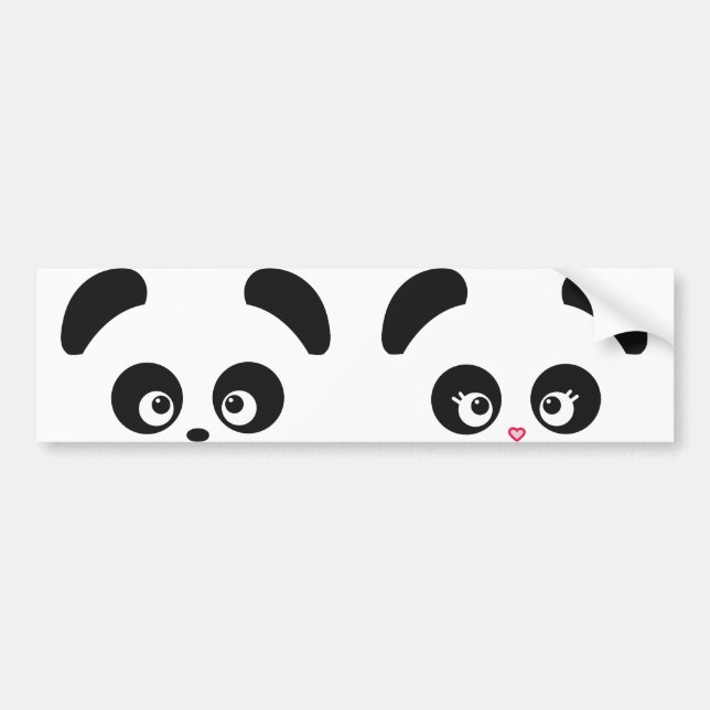 Love Panda® Bumper Sticker (Front)