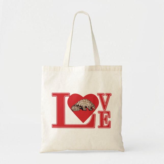 LOVE-Pangolin Tote Bag (Front)