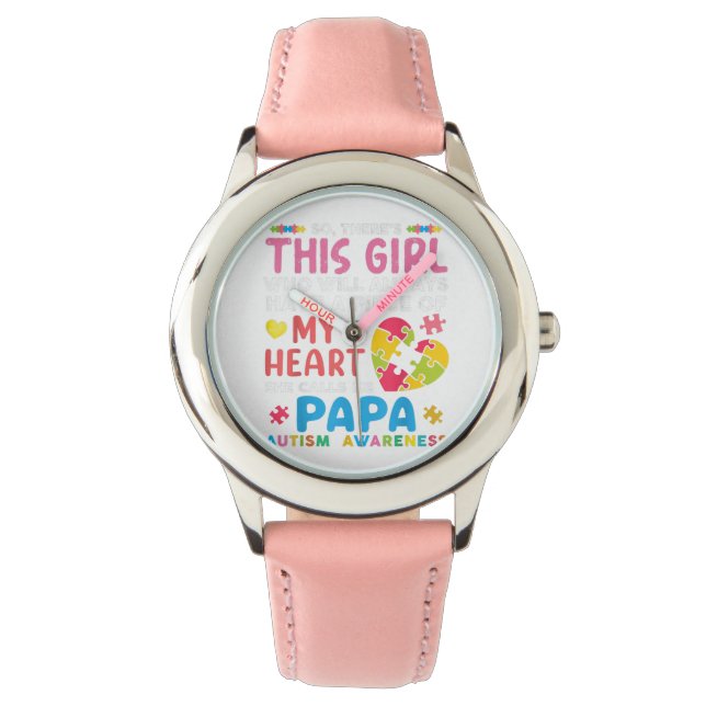 Love Papa Kid Watch Birthday Gift for Your Kids (Front)