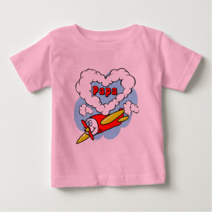 Love Papa Kids Aeroplane Baby T-Shirt