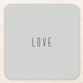 "Love" Paper Coaster