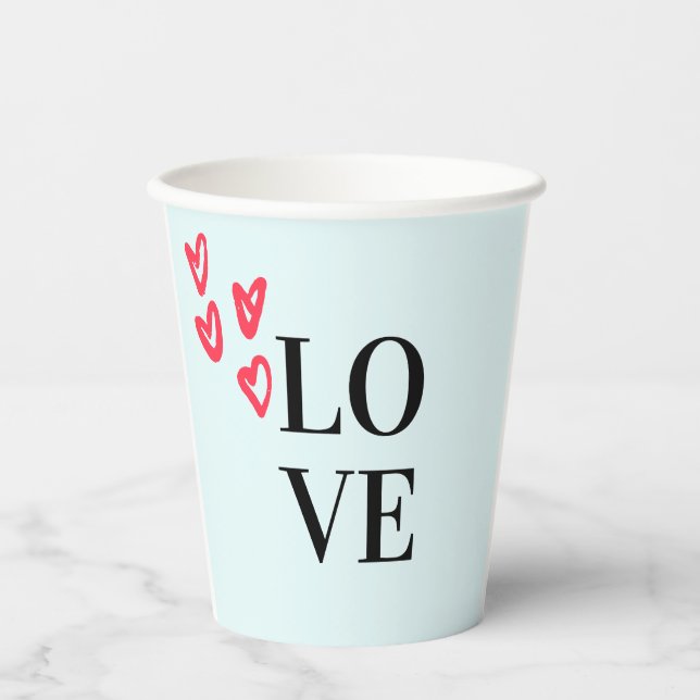 Love     paper cups (Front)