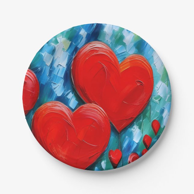 Love Paper Plate (Front)