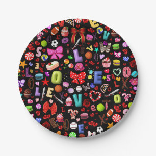 Love Paper Plate