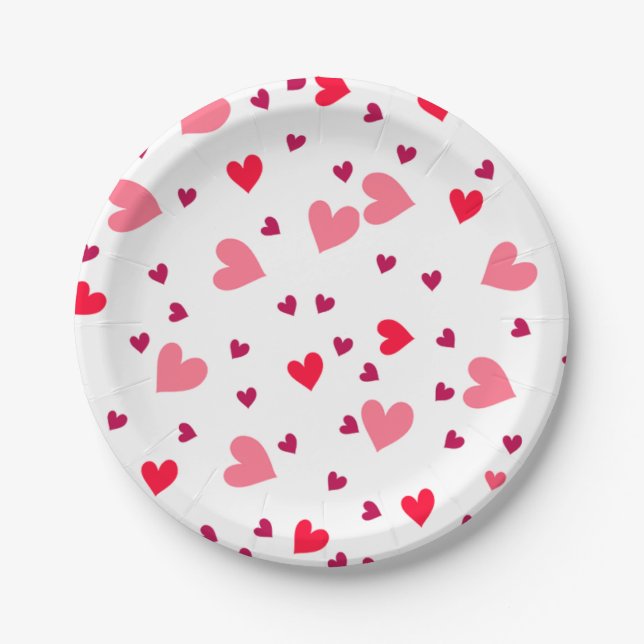 Love paper plate  (Front)