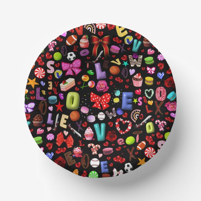 Love Paper Plate (Front)