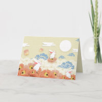 Love Papercut Mid Autumn Bunnies, Lotus, Moon