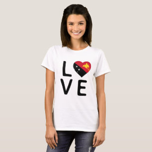 Love - Papua New Guinea Flag T-Shirt