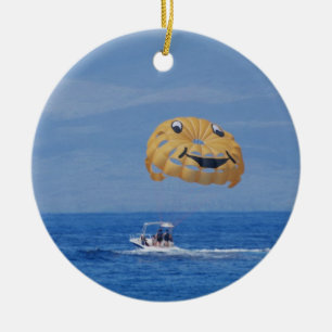 Love Parasailing Ceramic Tree Decoration