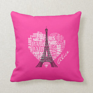 Love Paris Adorable Eiffel Tower Cushion