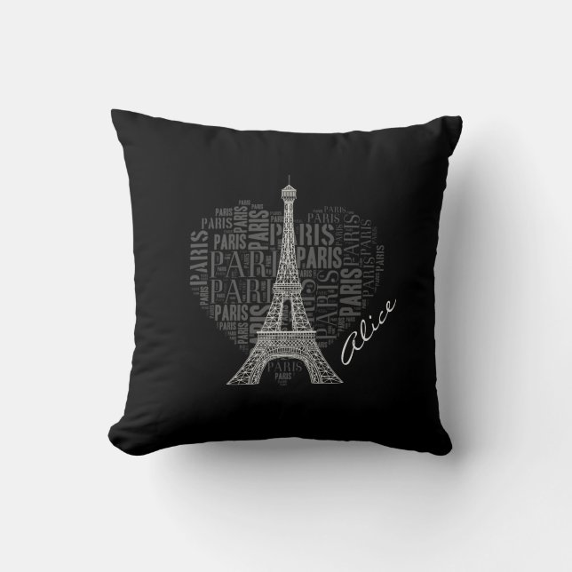 Love Paris | Adorable Eiffel Tower Cushion (Front)