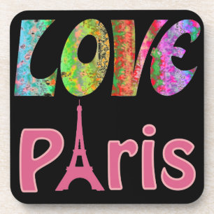 Love Paris Beverage Coaster