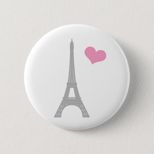 Love Paris Button Pin (Front)