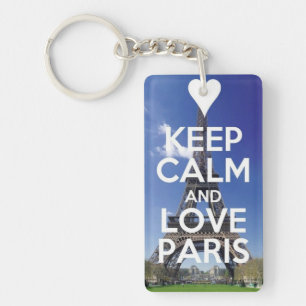 Love Paris Key Ring