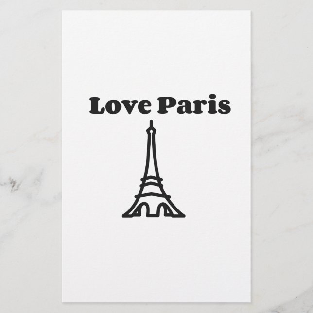 Love Paris Stationery (Front)