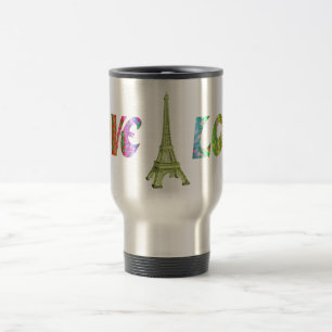 Love ParisTravel Mug