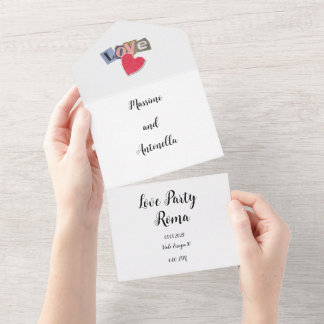 LOVE PARTY ALL IN ONE INVITATION