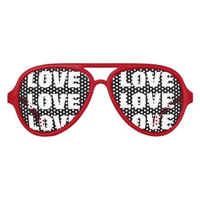 LOVE party shades | Romantic theme glasses (Front)
