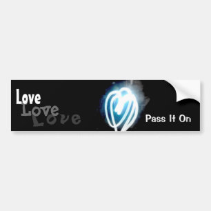 Love, Pass it on Bumper Sticker