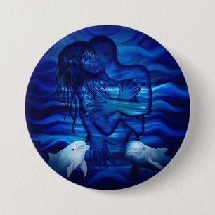 Love, Passion act - pair with Dolphin pair 7.5 Cm Round Badge