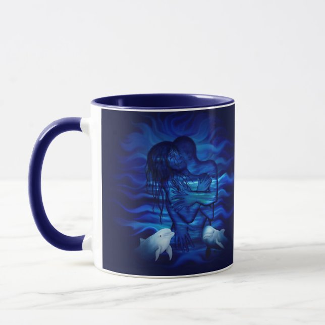Love, Passion act - pair with Dolphin pair Mug (Left)