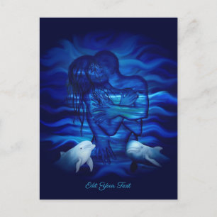 Love, Passion act - pair with Dolphin pair Postcard