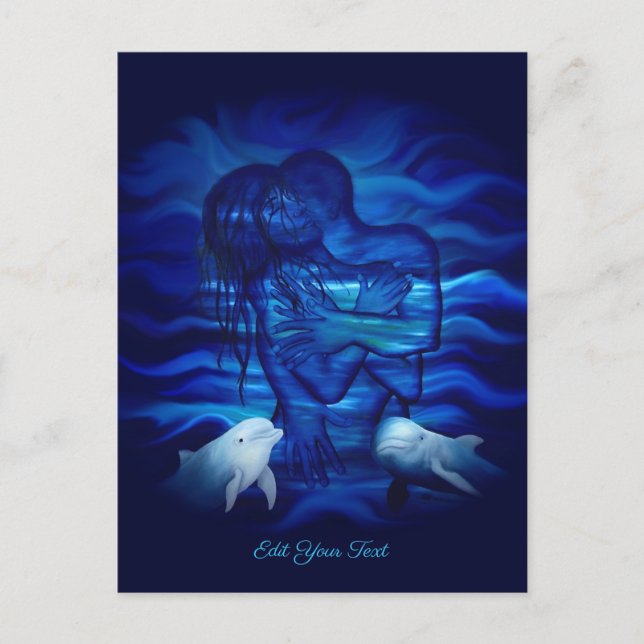 Love, Passion act - pair with Dolphin pair Postcard (Front)