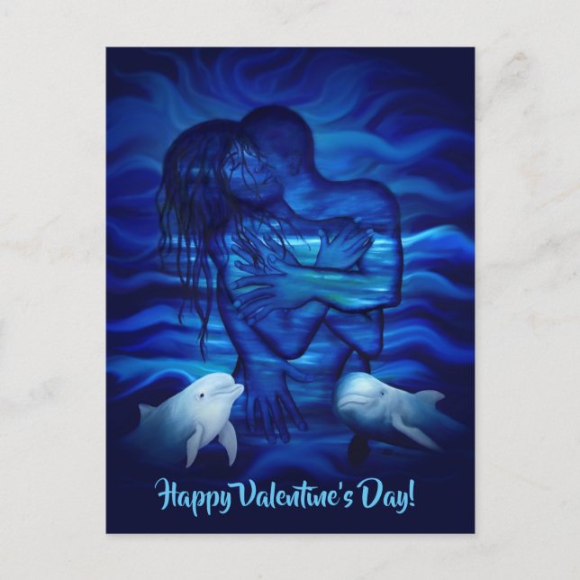 Love, Passion act - pair with Dolphin pair Postcard (Front)